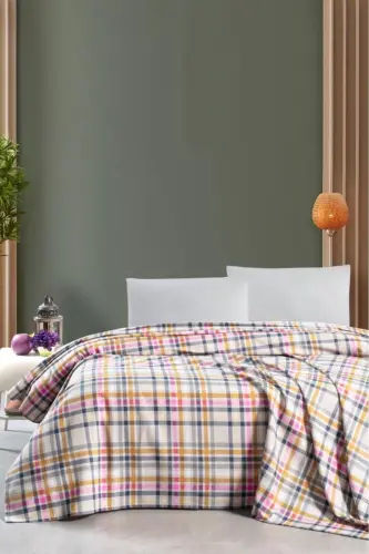 Karla Double Pique Bedspread 220x230-Purple 