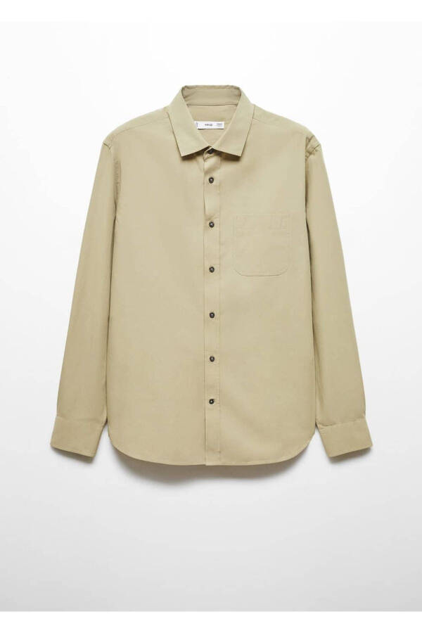 Карманная рубашка из поплина - 3