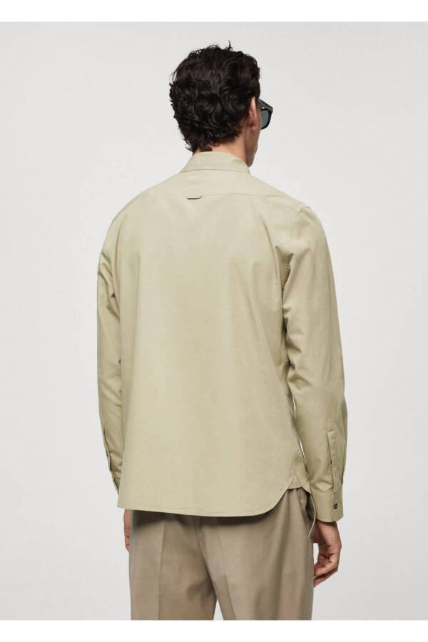 Карманная рубашка из поплина - 4