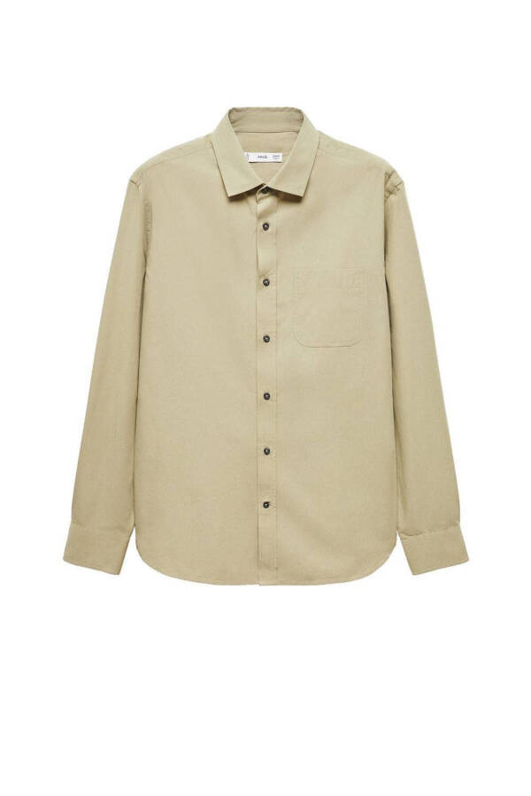 Карманная рубашка из поплина - 8