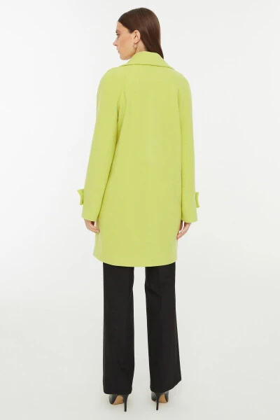 Карманное пальто-кокон с печатью - 5