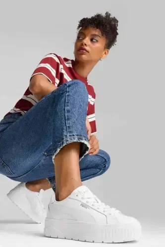 Karmen Platform Taban Kadın Sneakers-BeyazXW415 - PUMA (1)