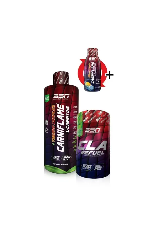 Karnitin CLA Kombinatsiyasi 1 (CLA + Carniflame 900 Ml Kivi) - SSN SPORTS STYLE NUTRITION
