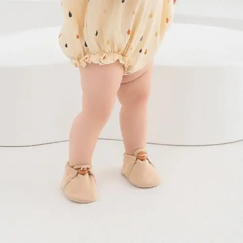 KARUNEL Baby Booties Newborn Infant Shoes Cozy Soft Warm Cotton Boots for Boys Girls - 2