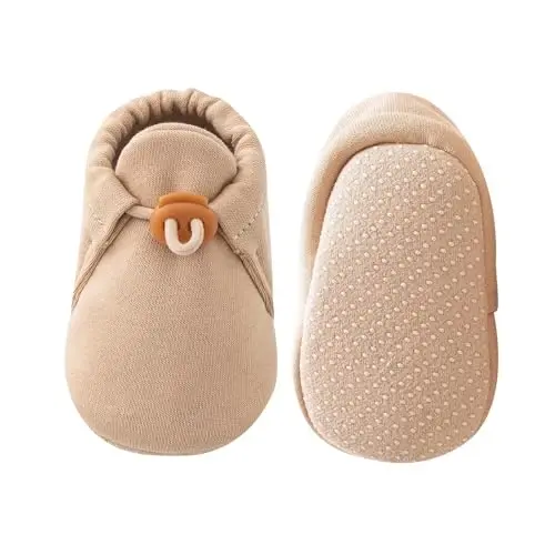 KARUNEL Baby Booties Newborn Infant Shoes Cozy Soft Warm Cotton Boots for Boys Girls - 1