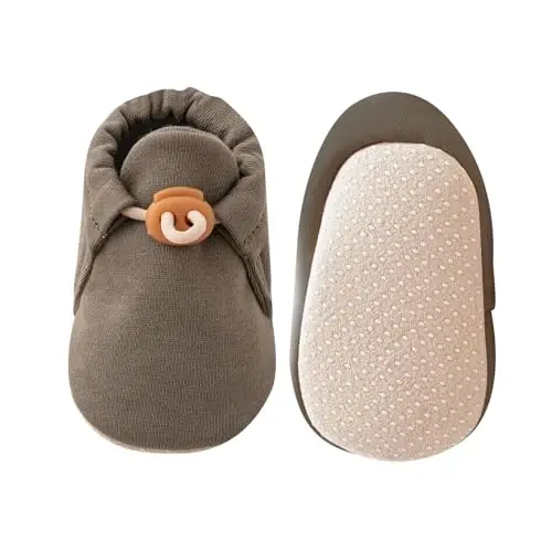 KARUNEL Baby Booties Newborn Infant Shoes Cozy Soft Warm Cotton Boots for Boys Girls - 1