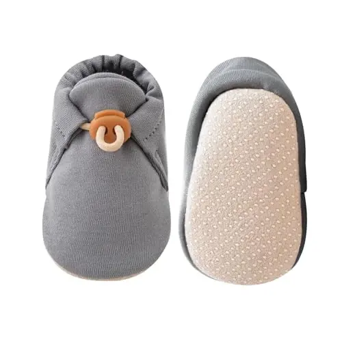 KARUNEL Baby Booties Newborn Infant Shoes Cozy Soft Warm Cotton Boots for Boys Girls - 1