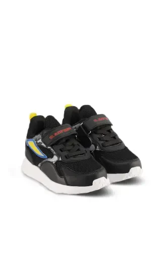 KASHI KTN Çocuk Cırt Cırtlı Siyah / Kırmızı Sneaker-Siyah / Kırmızı - SLAZENGER (1)
