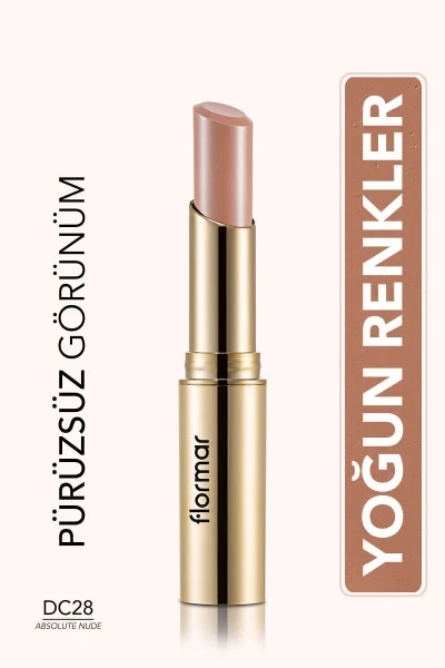 Kaşmir Dokulu Yarı Mat Stik Ruj (Açık Nude) - Deluxe CasModazoneere Lipstick Stylo - DC28 - 8690604185306-DC28 ABSOLUTE NUDE - FLORMAR