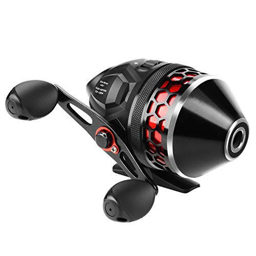 KastKing Brutus Spincast Fishing Reel, Easy to Use Push Button Casting Design, High Speed 4.0:1 Gear Ratio, 5 MaxiDur Ball Bearings, Reversible Handle for Left/Right Retrieve, Includes Monofilament Line - 1