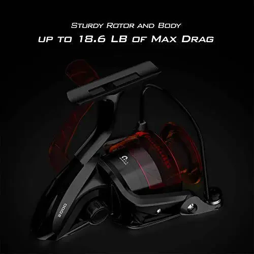 KastKing Brutus Spinning Reel, Shirin Suv Spinning Baliqchilik Makaralari, Grafit Ramka, CNC Alyuminiy Bobina, 5.2:1 Tishli Nisbati, 4+1 Sharli Podshipnik - 4