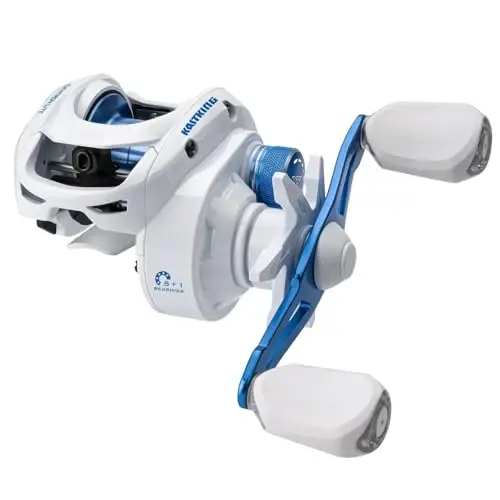 KastKing Centron Lite Baitcasting Fishing Reel – Lightweight, Glass Fiber Infused Nylon Frame – 7.6 OZ – 5 + 1 Anti-Reverse Ball Bearings, 7.1: 1 High-Speed Gear Ratio Fishing Reel with Compact Design 