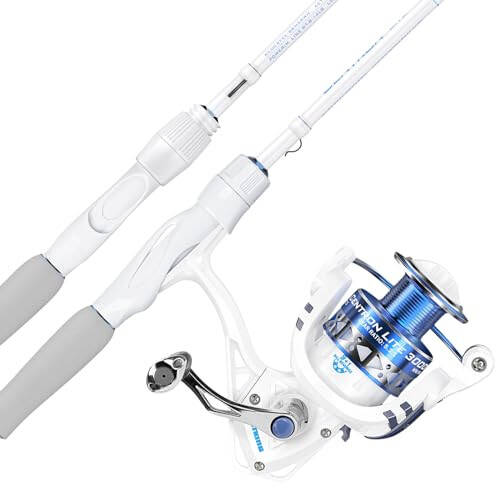 KastKing Centron Lite Fishing Rod and Reel Combo, IM6 Graphite 2Pc Blanks, Stainless Steel Guides with Ceramic Rings, Contoured EVA Handles & Fighting Butt, Split or Full Rear Handle Design, 10 Models - 1