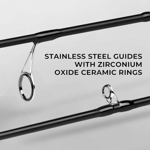 KastKing Crixus Baliqchilik Tayog'lari, IM6 Grafit Spinning Tayog'i va Casting Tayog'i Zirkon Oksidi Halqasi Zanglamaydigan Po'lat Yo'riqnomalar, SuperPolimer Tutqich - 3