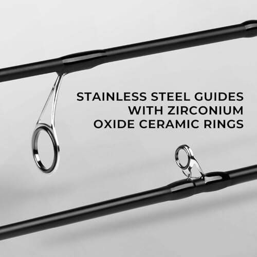KastKing Crixus Baliqchilik Tayog'lari, IM6 Grafit Spinning Tayog'i va Casting Tayog'i Zirkon Oksidi Halqasi Zanglamaydigan Po'lat Yo'riqnomalar, SuperPolimer Tutqich - 3