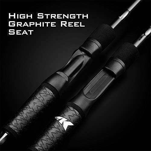 KastKing Crixus Fishing Rods, IM6 Graphite Spinning Rod & Casting Rod W/Zirconium Oxide Ring Stainless Steel Guides, SuperPolymer Handle - 10