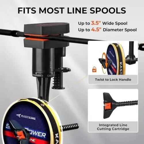 KastKing Kalibrate Fishing Line Spooler, Line Counter & 5