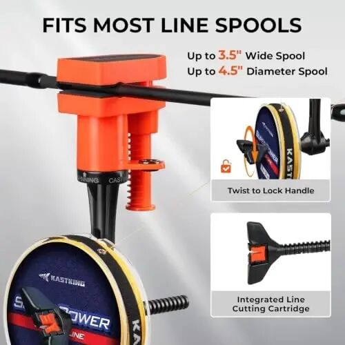 KastKing Kalibrate Fishing Line Spooler, Line Counter & 5
