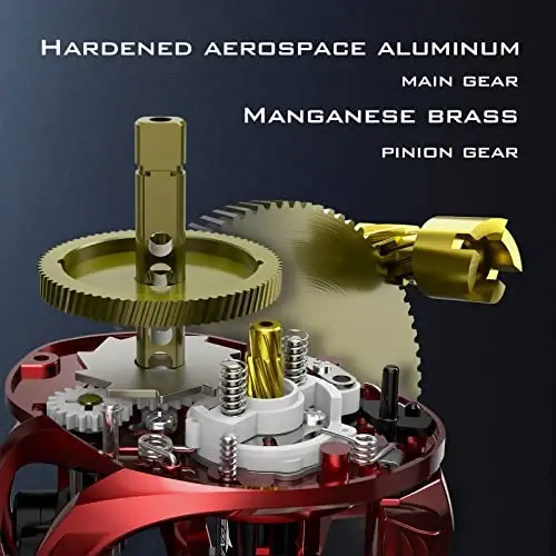 KastKing MegaJaws Elite Baitcasting Fishing Reel, New AutoMag Dual Braking System, Only 6.7oz, 17.64 LBs Carbon Fiber Drag, 11+1 Shielded BB, High Speed 5.4: 1 to 9.1: 1 Gear Ratios - 5