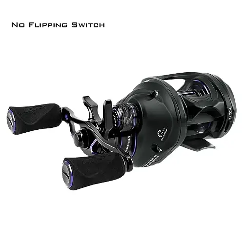 KastKing MegaJaws Elite Baitcasting Galtaklari, Orqa zarbalarni yo'q qiluvchi patentlangan AMB tizimi, Flip Switch funktsiyasi, Karbon tolali yon qopqoqli 6,4oz alyuminiy ramkali baliq ovlash g'altagi - KASTKING (1)