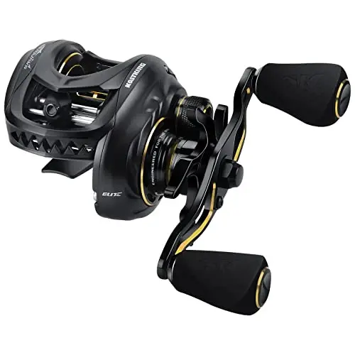 KastKing MegaJaws Elite Baitcasting G'altaklari, Tormozlanishni yo'q qiluvchi patentlangan AMB tizimi, Flipping Switch funktsiyasi, uglerod tolali yon qopqoqli 6,4 oz alyuminiy ramkali baliq ovlash g'altagi - 3