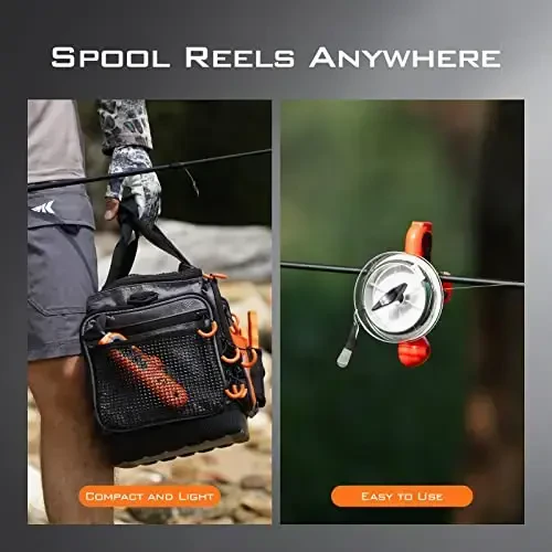 KastKing Patented Radius Line Spooler, Compact Fishing Line Spooling Tool for Spinning Reels and Casting Reels – Line Spooler Spools Fishing Reels Without Line Twist, Great Fishing Gifts - 5