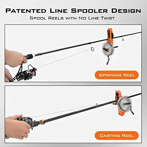 KastKing Patented Radius Line Spooler, Compact Fishing Line Spooling Tool for Spinning Reels and Casting Reels – Line Spooler Spools Fishing Reels Without Line Twist, Great Fishing Gifts - 2