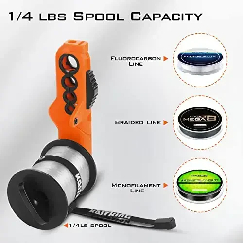 KastKing Patented Radius Line Spooler, Compact Fishing Line Spooling Tool for Spinning Reels and Casting Reels – Line Spooler Spools Fishing Reels Without Line Twist, Great Fishing Gifts - 4