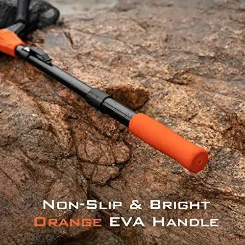 KastKing Pontus Fishing Net, Foldable & Lightweight Landing Net with Built in Length Scale, Strength Aluminum Handle, Fishing Gear and Gift for Men - 4