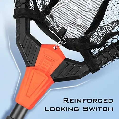 KastKing Pontus Fishing Net, Foldable & Lightweight Landing Net with Built in Length Scale, Strength Aluminum Handle, Fishing Gear and Gift for Men - 3