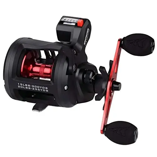 KastKing ReKon Dumaloq Baitcasting Baliq Ovi G'altagi, Tuzli Suv Qirg'oq Surf Troling G'altagi, 30LBS gacha Kuchli Maksimal Qarshilik, Som Baliq, Musk, Bass uchun An'anaviy G'altak, Tuzli Suv uchun Bardoshli Grafit Ramka - 1