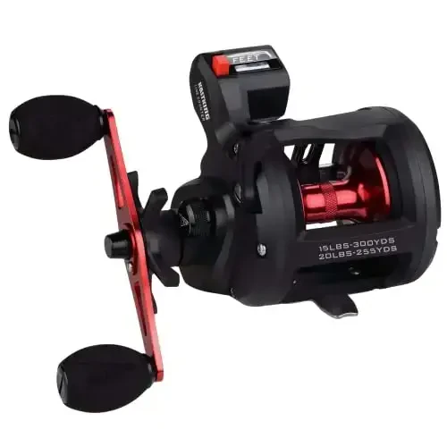 KastKing ReKon Round Baitcasting Fishing Reel, Saltwater Inshore Surf Trolling Reel, Up to 30LBS Powerful Max Drag, Conventional Reel for Catfish, Musky, Bass, Durable Graphite Frame for Saltwater - 1