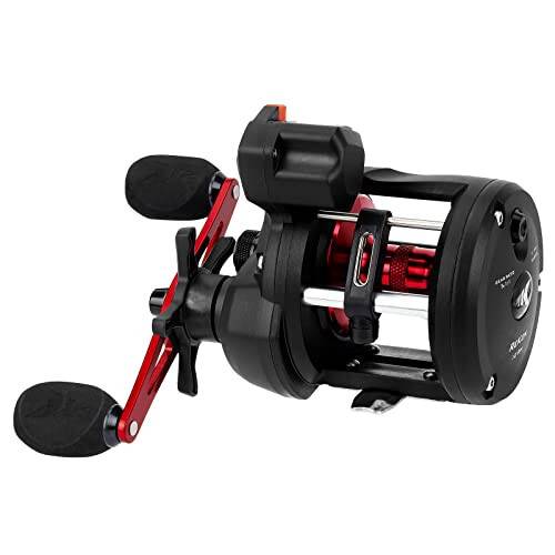 KastKing ReKon Round Baitcasting Fishing Reel, Saltwater Inshore Surf Trolling Reel, Up to 30LBS Powerful Max Drag, Conventional Reel for Catfish, Musky, Bass, Durable Graphite Frame for Saltwater - 2