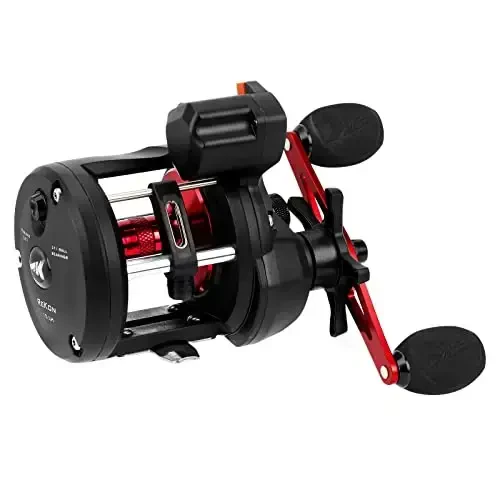 KastKing ReKon Round Baitcasting Fishing Reel, Saltwater Inshore Surf Trolling Reel, Up to 30LBS Powerful Max Drag, Conventional Reel for Catfish, Musky, Bass, Durable Graphite Frame for Saltwater - 2
