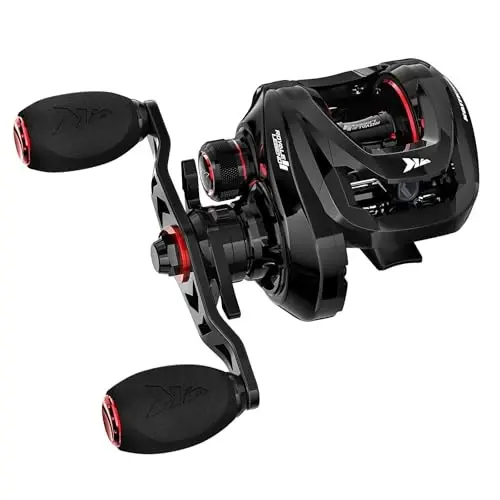 KastKing Royale Legend II Baitcasting Reels, New Compact Design Baitcaster Fishing Reel, 17.64LB Carbon Fiber Drag, Cross-Fire 8 Magnet Braking System, Available in 5.4: 1 and 7.2: 1 - 5