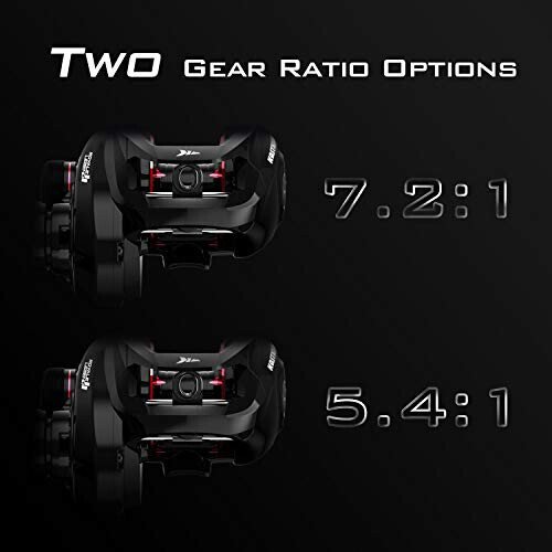 KastKing Royale Legend II Baitcasting Reels, New Compact Design Baitcaster Fishing Reel, 17.64LB Carbon Fiber Drag, Cross-Fire 8 Magnet Braking System, Available in 5.4: 1 and 7.2: 1 - 4