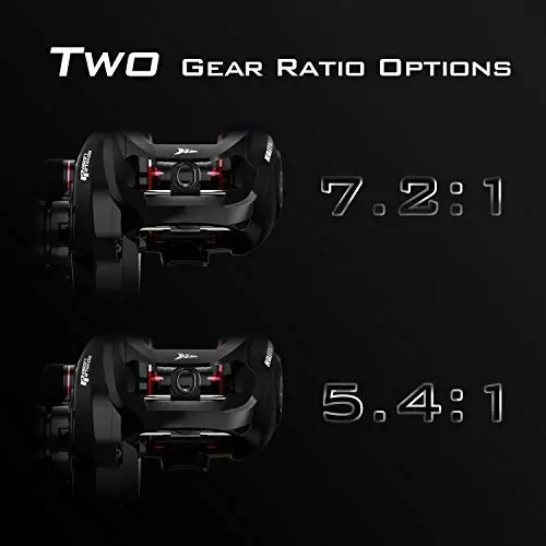 KastKing Royale Legend II Baitcasting Reels, New Compact Design Baitcaster Fishing Reel, 17.64LB Carbon Fiber Drag, Cross-Fire 8 Magnet Braking System, Available in 5.4: 1 and 7.2: 1 - 3