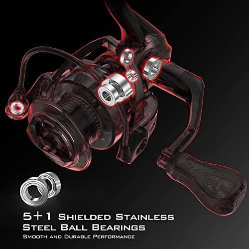 KastKing Royale Legend II Fishing Reel - 5.2:1 Gear Ratio Spinning Reel, Up to 22 Lbs of Carbon Drag, 5+1 Stainless Steel Ball Bearings, Graphite Frame, Asymmetric Spinning Reel Rotor Design - 5