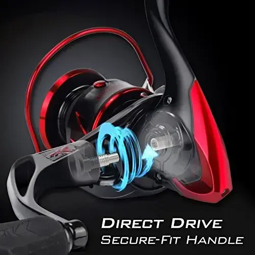 KastKing Sharky III Fishing Reel - New Spinning Reel - Carbon Fiber 39.5 LBs Max Drag - 10+1 Stainless BB for Saltwater or Freshwater - Oversize Shaft - Super Value! - 4