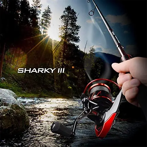 KastKing Sharky Spinning Reel – 5.2: 1 & 6.2: 1 Gear Ratios, Carbon Fiber Drag 33–39.5LB, 10+1 Stainless Bearings, Lightweight Nylitech Body, Oversize Shaft, for Saltwater & Freshwater - 3