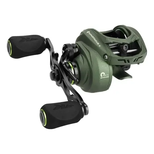 KastKing Spartacus II Baitcasting Fishing Reel, 6oz Ultralight Baitcaster Reel, Super Smooth with 17.6 LB Carbon Fiber Drag, 7.2:1 Gear Ratio, 39mm Palm Perfect Lower Profile Design 