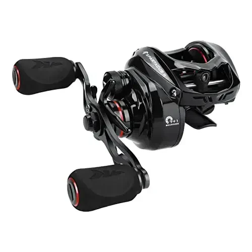 KastKing Spartacus II Baitcasting Fishing Reel, 6oz Ultralight Baitcaster Reel, Super Smooth with 17.6 LB Carbon Fiber Drag, 7.2: 1 Gear Ratio, 39mm Palm Perfect Lower Profile Design 