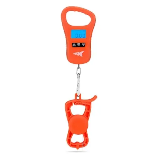 KastKing ToughTide Fishing Scale, USB Charging, 65lb Capacity, Ultra-Thin Digital Fish Scale, LCD Display, Ergonomic Handle, Fish Scales Digital Weight, Fishing Accessories for Men - 1