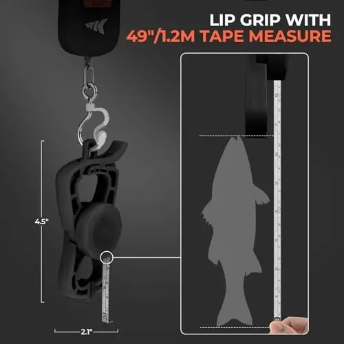 KastKing ToughTide Baliq O'lchovi, USB Zaryadlash, 30kg Sig'im, Ultra Yupqa Raqamli Baliq O'lchovi, LCD Displey, Ergonomik Dasta, Baliq O'lchovlari Raqamli Og'irlik, Erkaklar uchun Baliq Ovlash Aksessuarlari - 5