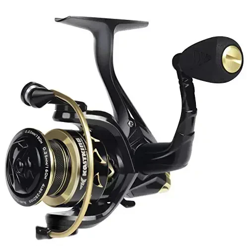 KastKing Valiant Eagle Gold Spinning Reel - 6.2: 1 High-Speed Gear Ratio, Freshwater and Saltwater Fishing Reel, Faster Line Retrieve, Braid Ready Spool, 7+1 Shielded Stainless Steel Ball Bearings - MODAZONE (1)