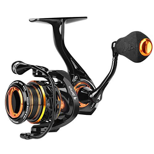 KastKing Zephyr 1000 SFS Spinning Reel - Ultralight Spin Finesse System Fishing Reel - Carbon Fiber Construction – 7 + 1 Stainless Steel BB – Carbon Fiber Drag – Braid Line Ready CNC Aluminum Spool - 2