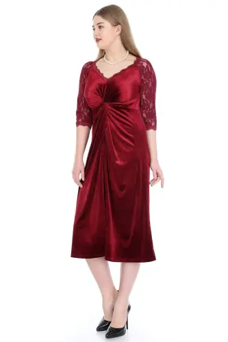 Katakayifdan Qovush libos 92-8755 bordo - 4