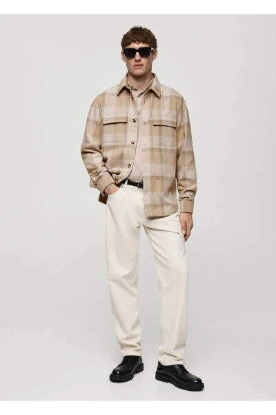 Katakli flanel koʻylak - MANGO MAN (1)