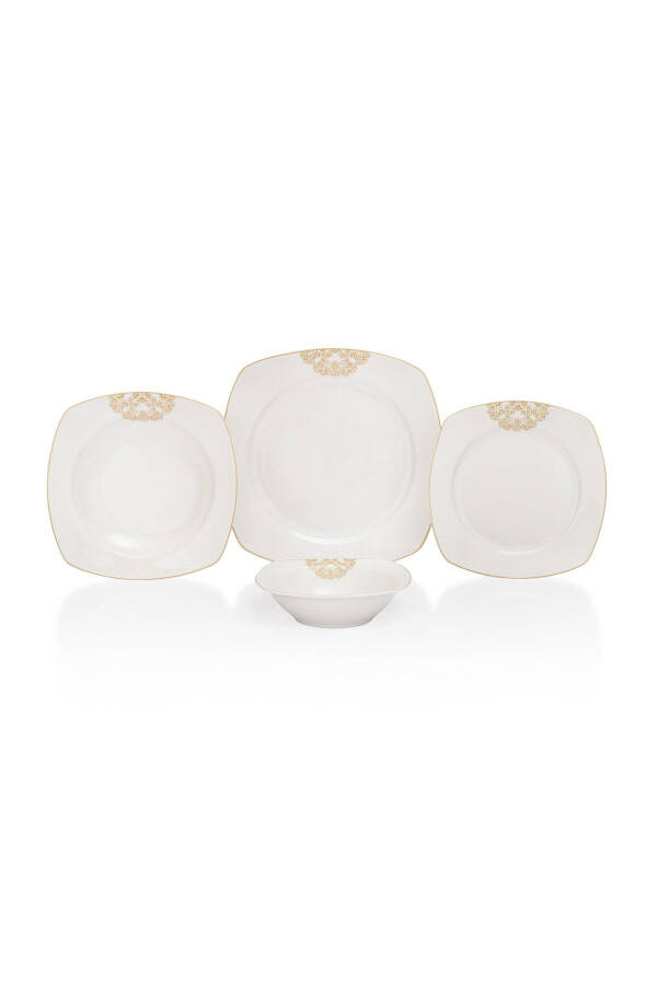 Kate Dinner Set 48 Pieces - Gold01 - 1