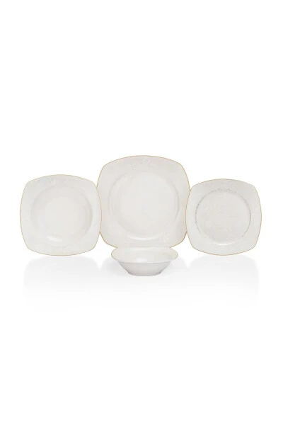 Kate Dinner Set 48 Pieces - White01 - 1